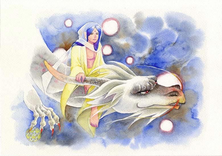 龍に乗った阿弥陀様